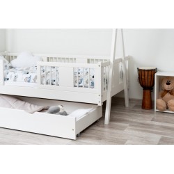 Białe łóżko tipi dla dzieci