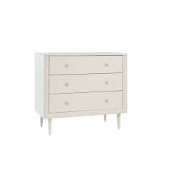 Komoda dziecięca 3 szuflady Pinio Petite – drewniana komoda do pokoju dziecka szampańska