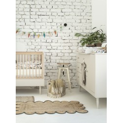 Komoda dziecięca 3 szuflady + 1 drzwi Pinio Petite – komoda do pokoju dziecka z opcją przewijaka, szampańska