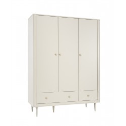 Szafa dziecięca 3-drzwiowa z szufladami Pinio Petite – drewniana szafa do pokoju dziecka
