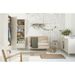 Łóżeczko dziecięce Pinio PETITE 120×60 cm – tapczanik 2w1, drewniane, regulowane