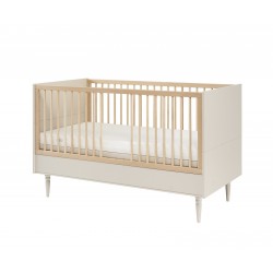 Łóżeczko dziecięce Pinio PETITE 120×60 cm – tapczanik 2w1, drewniane, regulowane