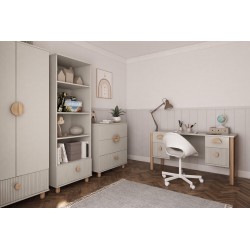 Komoda loft 3 szuflady kaszmir - zestaw mebli dziecięcych