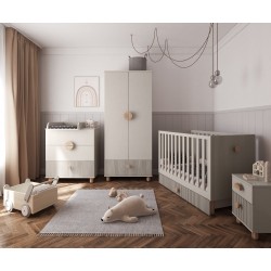 Komoda loft 3 szuflady kaszmir - zestaw mebli dziecięcych