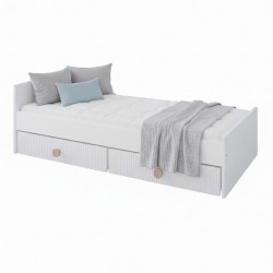 Nowoczesne łóżko dziecięce LOFT z szufladami – tapczan jednoosobowy 160x80