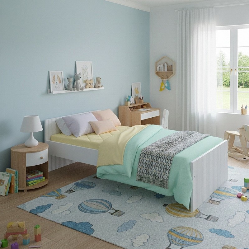 Nowoczesne łóżko dziecięce LOFT – tapczan jednoosobowy 160x80