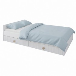Nowoczesne łóżko dziecięce LOFT z szufladami – tapczan jednoosobowy 200x120