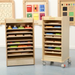 MASTERKIDZ Szafka Do Przechowywania Tabliczek Edukacyjnych