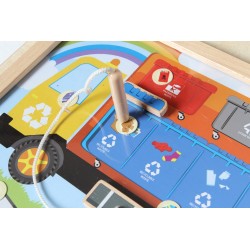 MASTERKIDZ Tablica Edukacyjna Segregacja Odpadów Montessori