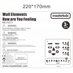 MASTERKIDZ Tablica Edukacyjna Jak Się Czujesz?  Nauka Emocji Montessori
