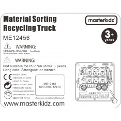 MASTERKIDZ Tablica Magnetyczna Segregowanie Odpadów Ciężarówka do Recyklingu Montessori