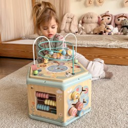 TOOKY TOY Drewniany Sześciokąt Montessori Otwierane Pudełko