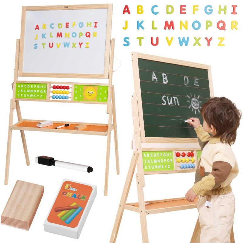 VIGA Duża Tablica Edukacyjna 2w1