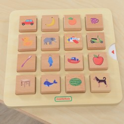 MASTERKIDZ Gra Dopasuj Cienie Łączenie w Pary Rozpoznawanie Przedmiotów Montessori