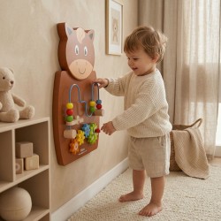 VIGA Drewniana Tablica Manipulacyjna Konik Certyfikat FSC Montessori