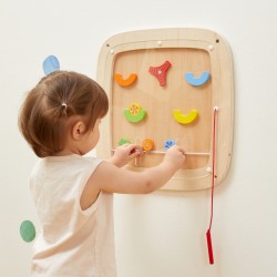 VIGA Drewniana Tablica Manipulacyjna Sensoryczna Gra w Pinball