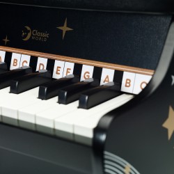 CLASSIC WORLD Pianino Czarne Drewniane Fantasy