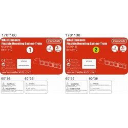 MASTERKIDZ System Do Montażu 5 Tablic Masterkidz Flex - Pociąg