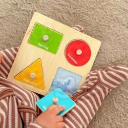WOOPIE GREEN Pudełko Box 6w1 13-15m Montessori Edukacyjne Sensoryczne FSC