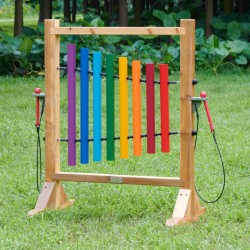 MASTERKIDZ Tęczowe Dzwonki Kolorowa Tablica Do Grania