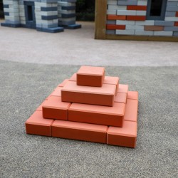 CLASSIC WORLD EDU Mega Klocki Cegiełki EVA 90 szt. Konstrukcyjne Miękkie do Budowania