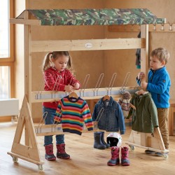 CLASSIC WORLD EDU Drewniany Wieszak Ogrodowy XXL