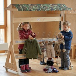 CLASSIC WORLD EDU Drewniany Wieszak Ogrodowy XXL