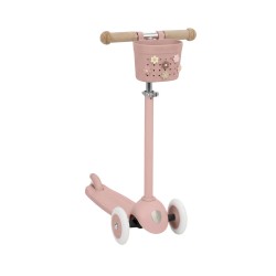 Banwood Hulajnoga ECO z koszykiem Pin & Ride Dusty Rose