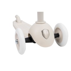 Banwood Hulajnoga ECO z koszykiem Pin & Ride Ivory