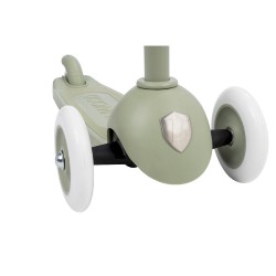 Banwood Hulajnoga ECO z koszykiem Pin & Ride Olive