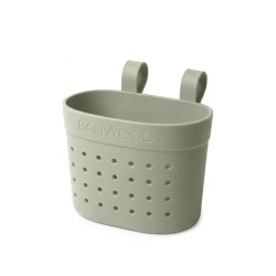 Banwood Hulajnoga ECO z koszykiem Pin & Ride Olive