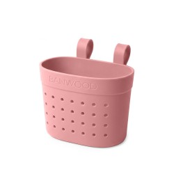 Banwood Hulajnoga ECO z koszykiem Pin & Ride Raspberry