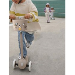 Banwood Hulajnoga ECO z koszykiem Pin & Ride Sand