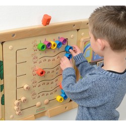 MASTERKIDZ Kolorowe Gąsieniczki Nauka Liczb i Ilości - Tablica Ścienna Edukacyjna Montessori