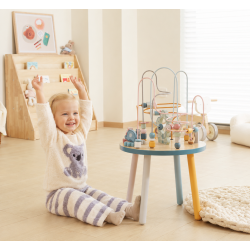 VIGA PolarB Drewniany Stolik Edukacyjny Manipulacyjny Przeplatanka Montessori