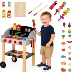 WOOPIE GREEN Grill Drewniany Szaszłyki Warzywa Akcesoria 24el.