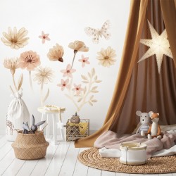 Naklejki na ścianę Łąka – Dekoracja Pokoju Dziecka Boho Zestaw I