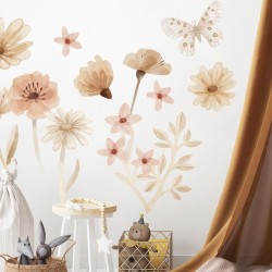 Naklejki na ścianę Łąka – Dekoracja Pokoju Dziecka Boho Zestaw I