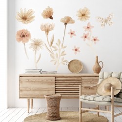 Naklejki na ścianę Łąka – Dekoracja Pokoju Dziecka Boho Zestaw I