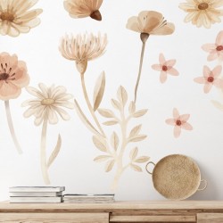 Naklejki na ścianę Łąka – Dekoracja Pokoju Dziecka Boho Zestaw I