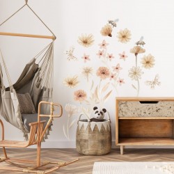 Naklejki na ścianę Łąka – Dekoracja Pokoju Dziecka Boho Zestaw II