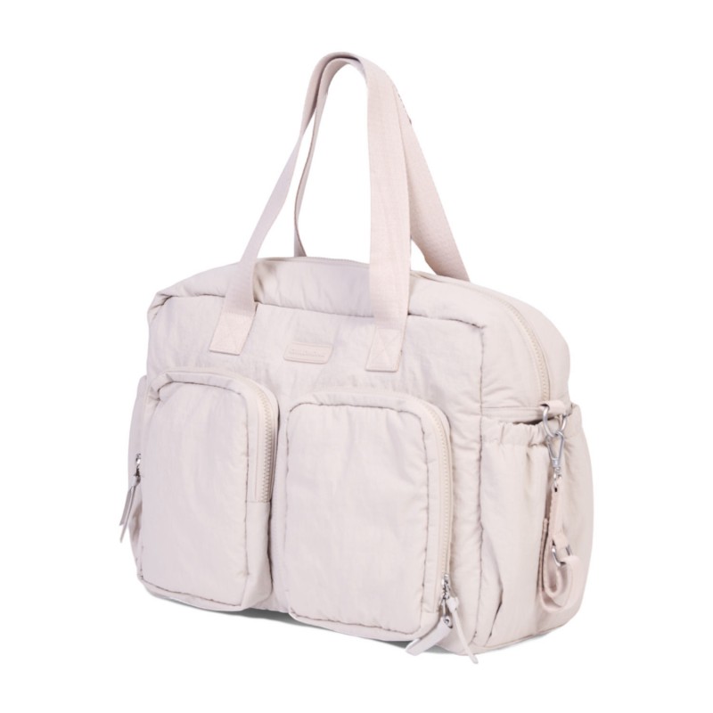 Childhome Torba do wózka + mała torebka Mellow Beige