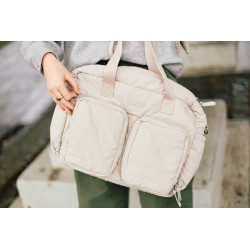Childhome Torba do wózka + mała torebka Mellow Beige
