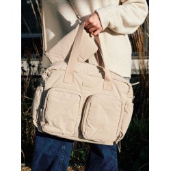 Childhome Torba do wózka + mała torebka Mellow Beige