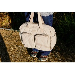 Childhome Torba do wózka + mała torebka Mellow Beige