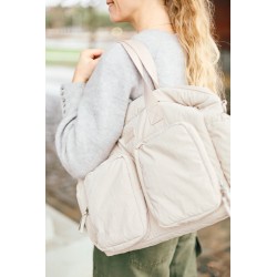 Childhome Torba do wózka + mała torebka Mellow Beige