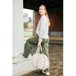 Childhome Torba do wózka + mała torebka Mellow Beige