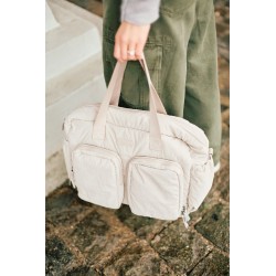 Childhome Torba do wózka + mała torebka Mellow Beige