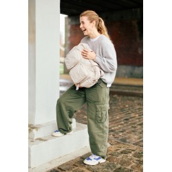Childhome Torba do wózka + mała torebka Mellow Beige