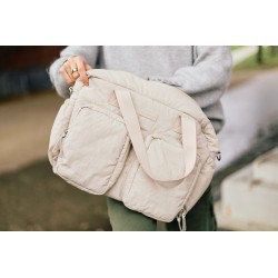 Childhome Torba do wózka + mała torebka Mellow Beige